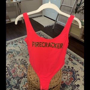 Xhilaration Hot Pink Firecracker One Piece Swim Suit
Size: Medium